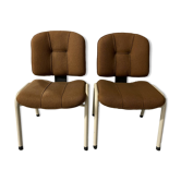 Paire de chaises années 70-80