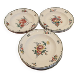 10 vintage Villeroy & Boch plates with flowers