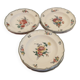 10 vintage Villeroy & Boch plates with flowers
