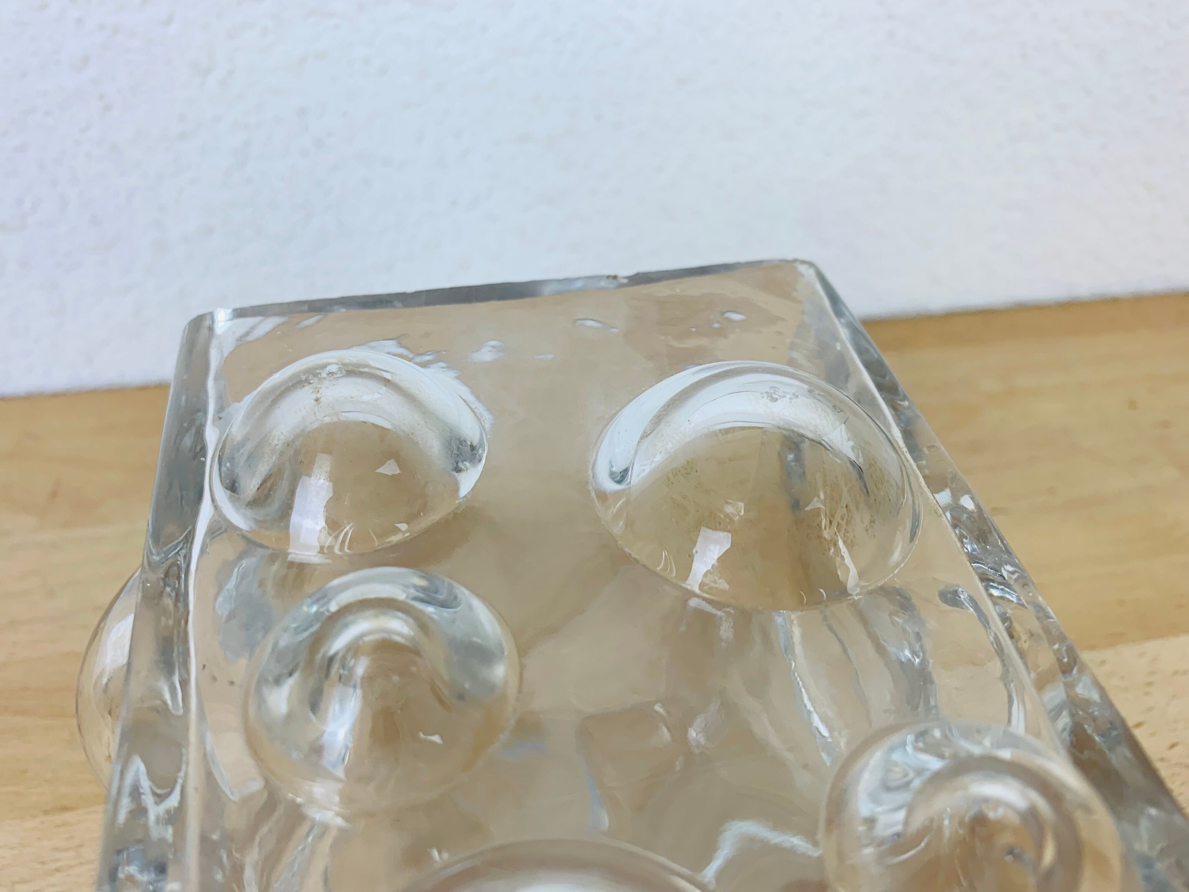 Bubble glass vase by Wilhelm Braun-Feldweg for Hirschberg