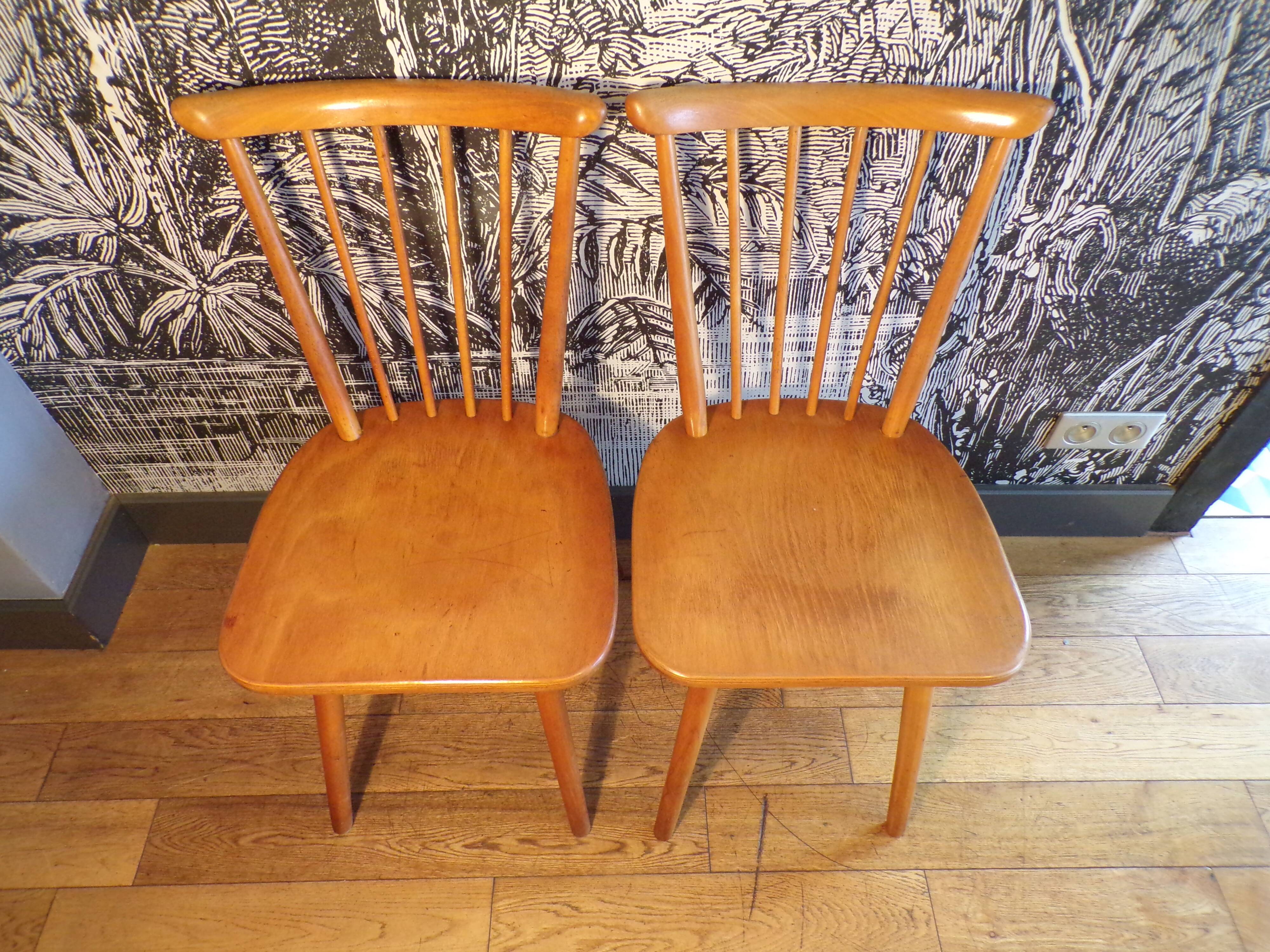 Pair of Scandinavian Windsor chairs