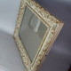 Old frame patinated stucco wood 58x50 foliage 41x33 or 34 cm + glass SB183