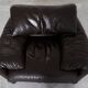 Leather Maralunga Lounge Chair and Ottoman by Vico Magistretti for Cassina