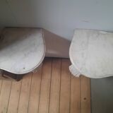 Pair of corner consoles in Louis XV style