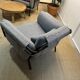 Stellar Works Valet Club Chair in Light Grey Premium Fabric