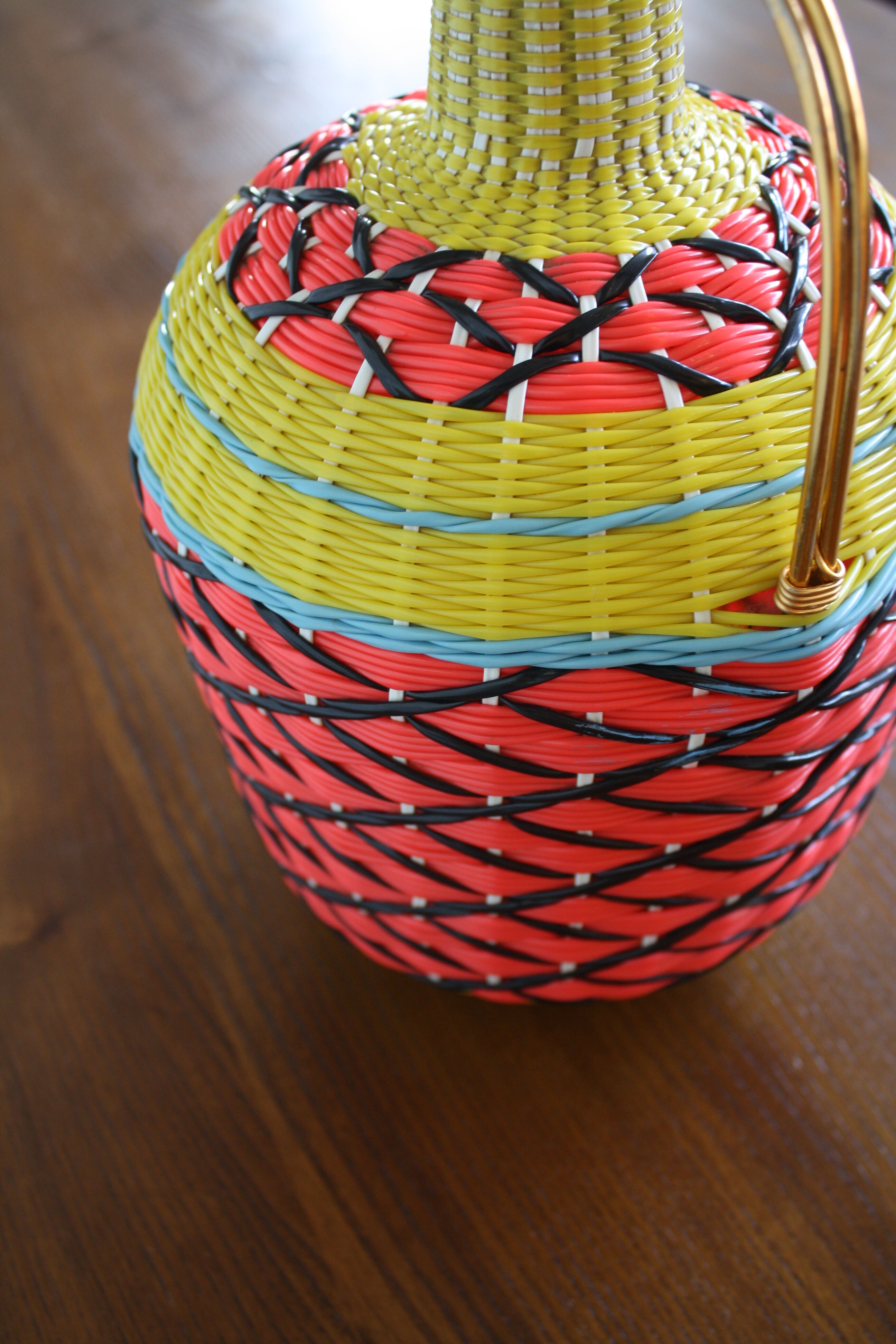 Demijohn 5 liters in scoubidou