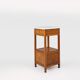 French Art Deco bedside table with a Carrara marble top, circa 1920.