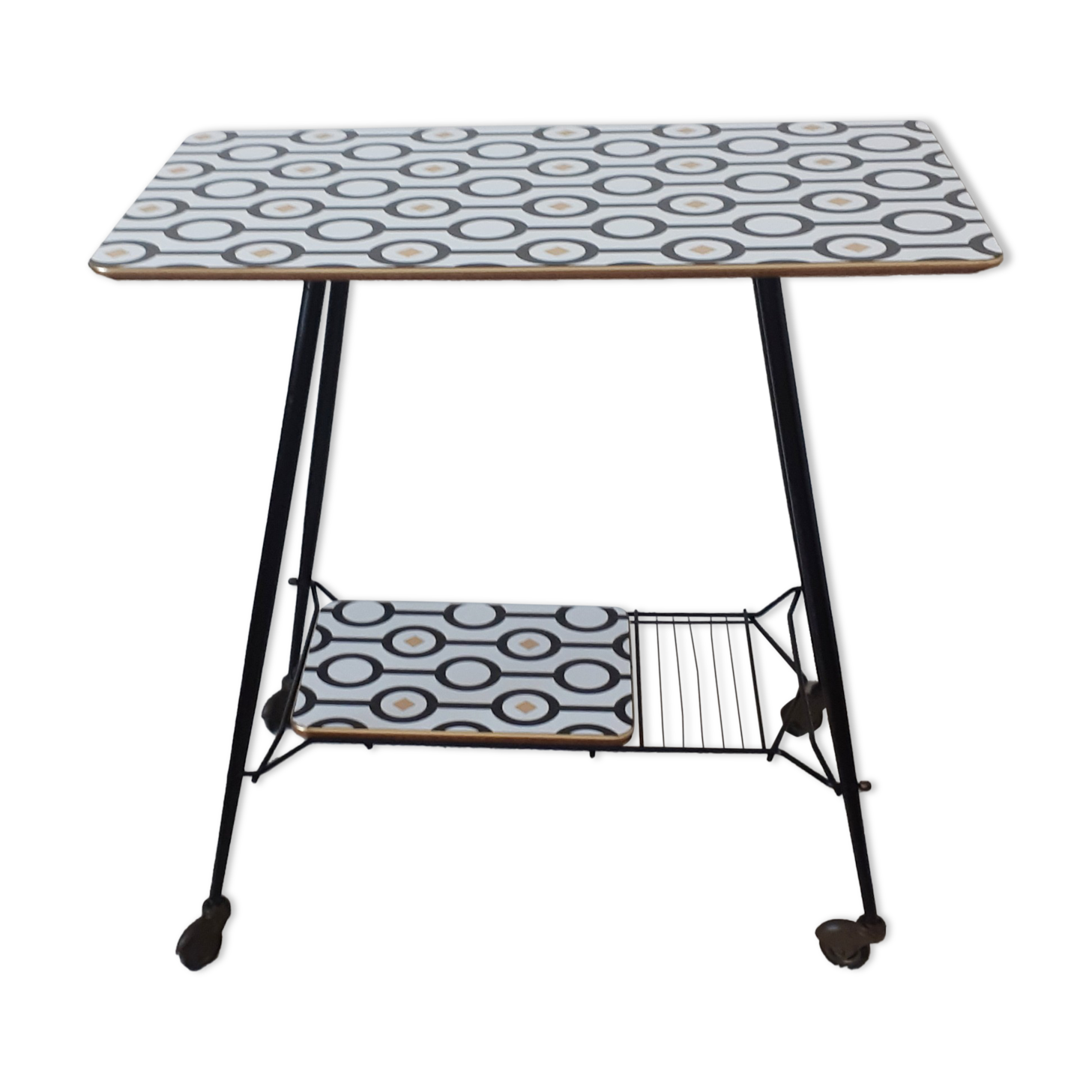 Vintage TV table restyled