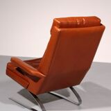 Congnac Leather COR SWING Lounch Chair whit Otterman By Adolf & Schöpfer 19