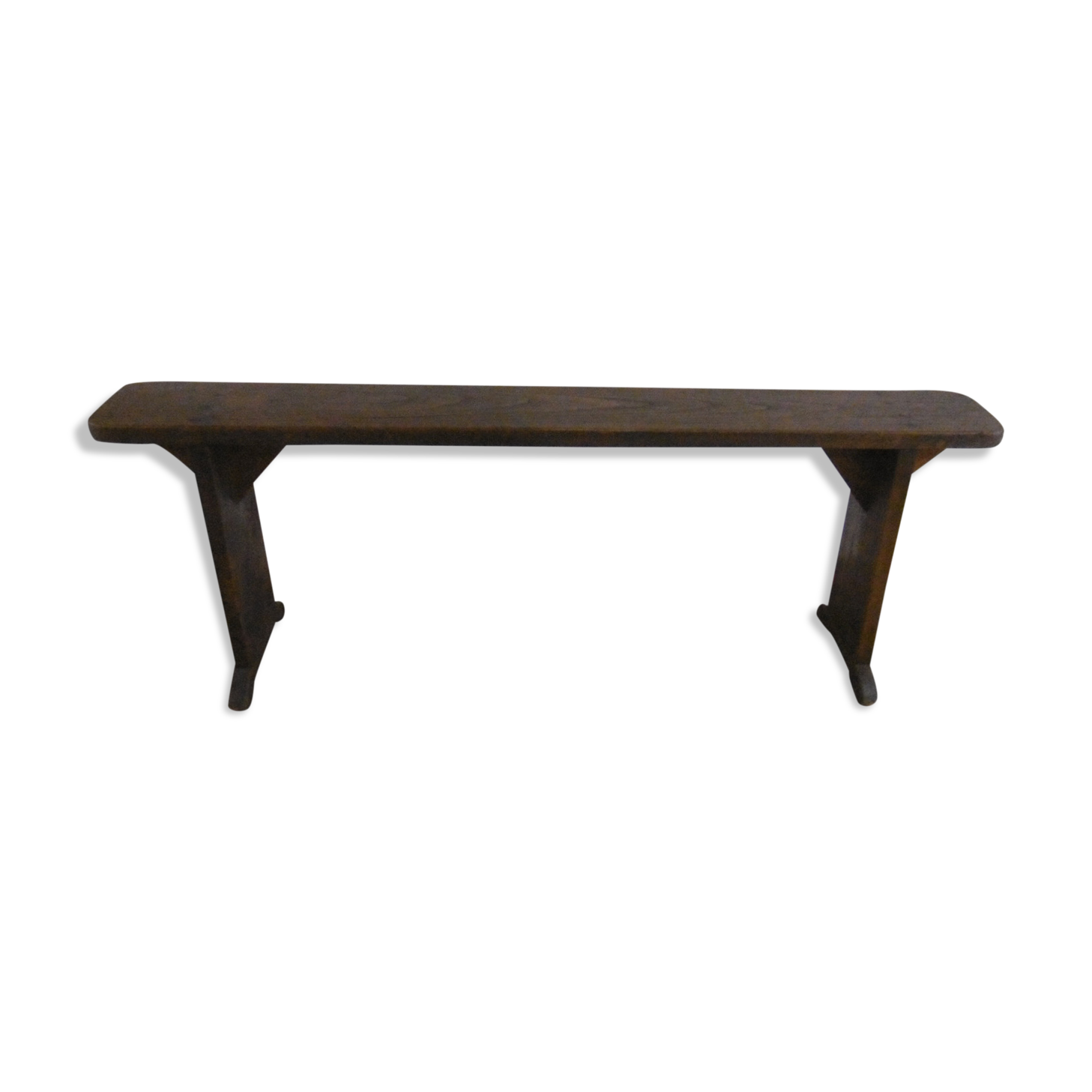 Chapel bench in chestnut wood