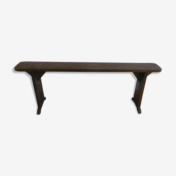 Chapel bench in chestnut wood