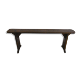 Chapel bench in chestnut wood