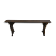 Chapel bench in chestnut wood