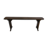Chapel bench in chestnut wood