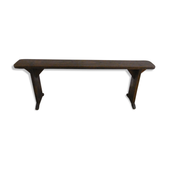 Chapel bench in chestnut wood