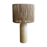 Rope and sandstone lamp