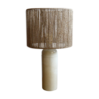 Rope and sandstone lamp