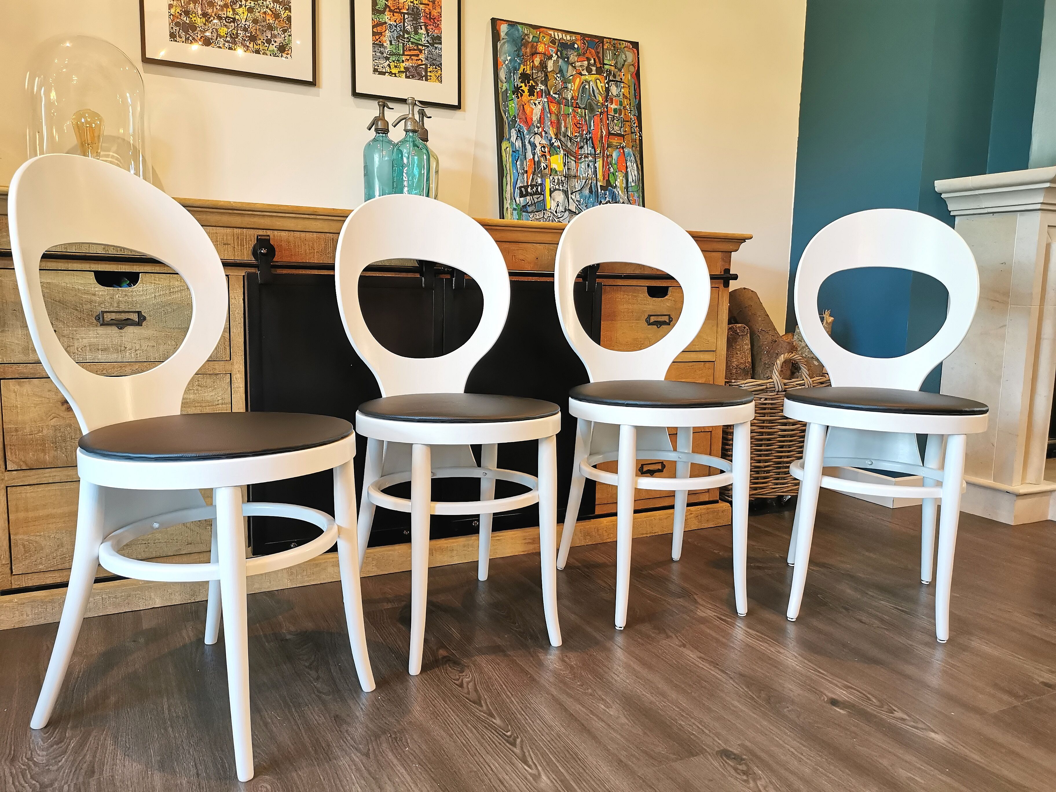 Lot de 4 chaises bistrot Baumann Mouette