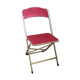 Pink velvet folding chair