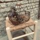 Tabouret bois et paille