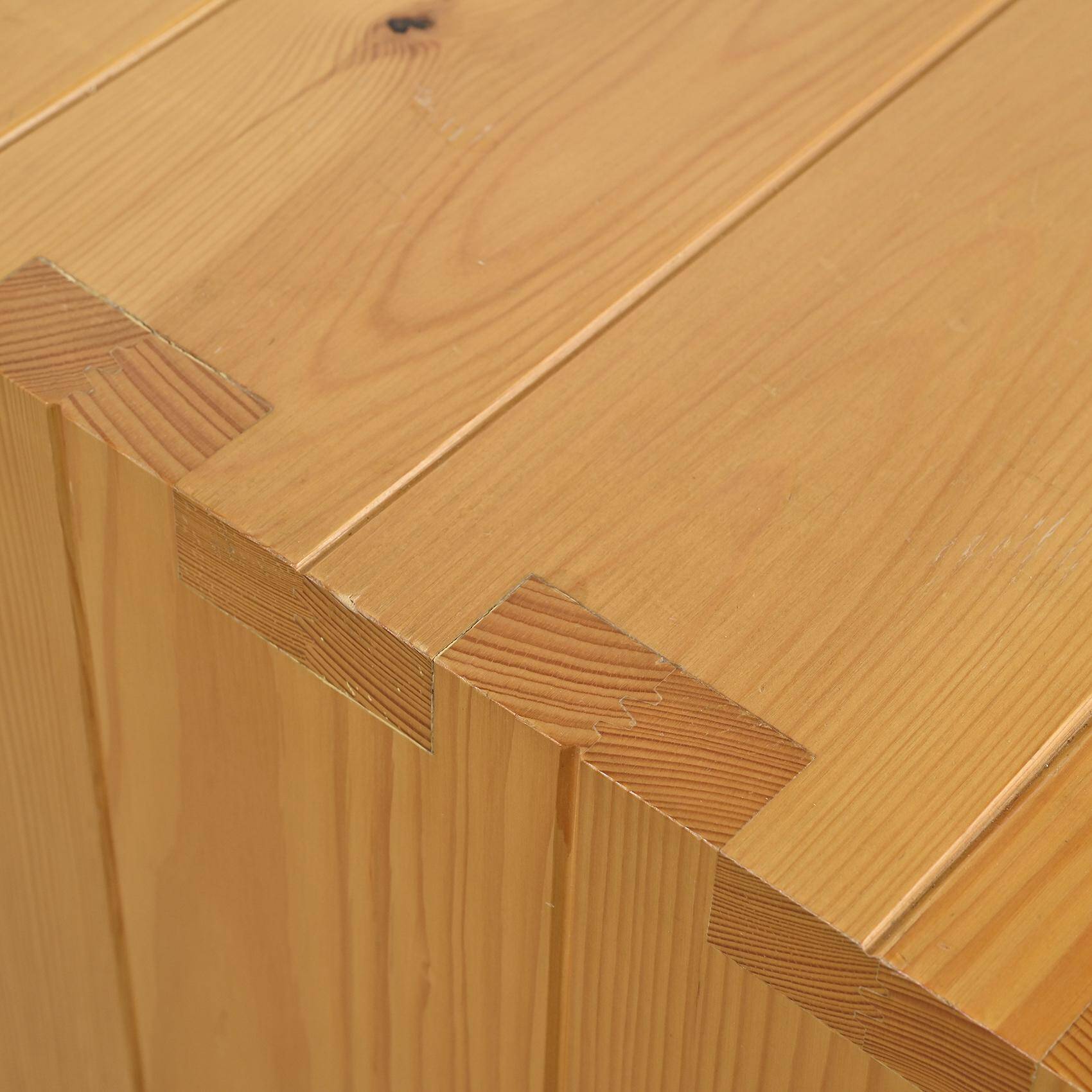 Solid pine sideboard by Maison Regain, 1970s.