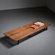Cansado bench in mahogany by Charlotte Perriand, circa 1962.