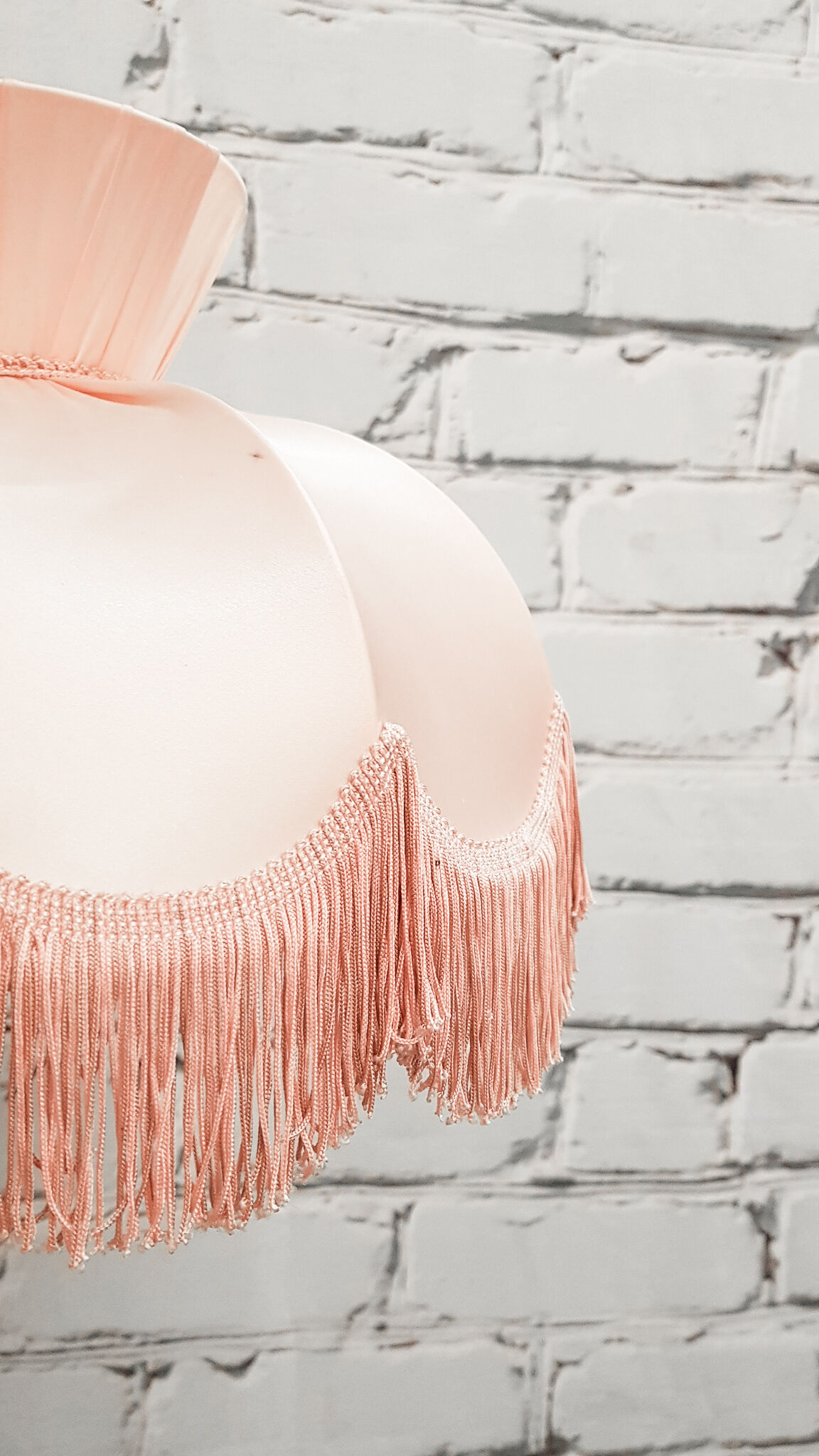 Vintage fringed lampshade