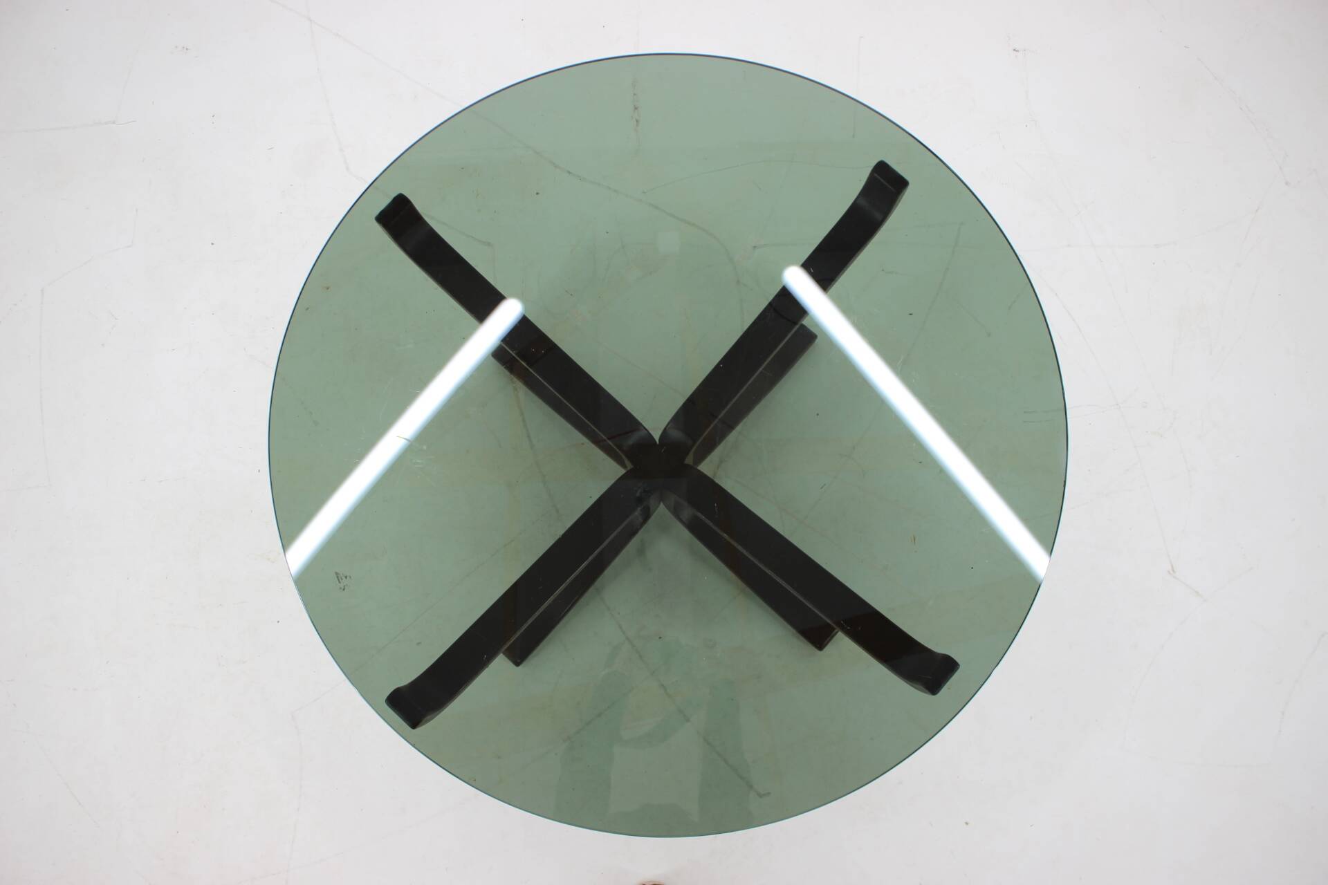 1960 Sigurd Ressell for Vatne Møbler Falcon Glass Top Coffee Table