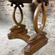 Empire style walnut and zinc furniture planter