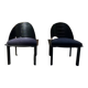 Pair of Patrice Bonneau designer chairs - Genexco Edition - 1980s