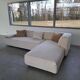 Moroso corner lounge sofa, Lowland model with chaise longue.
