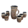 Vintage Accolay ceramic orangeade set, 1960s