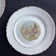 Set of 5 Moulin des Loups flat plates