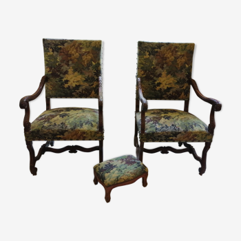 Pair of Louis XIV armchairs