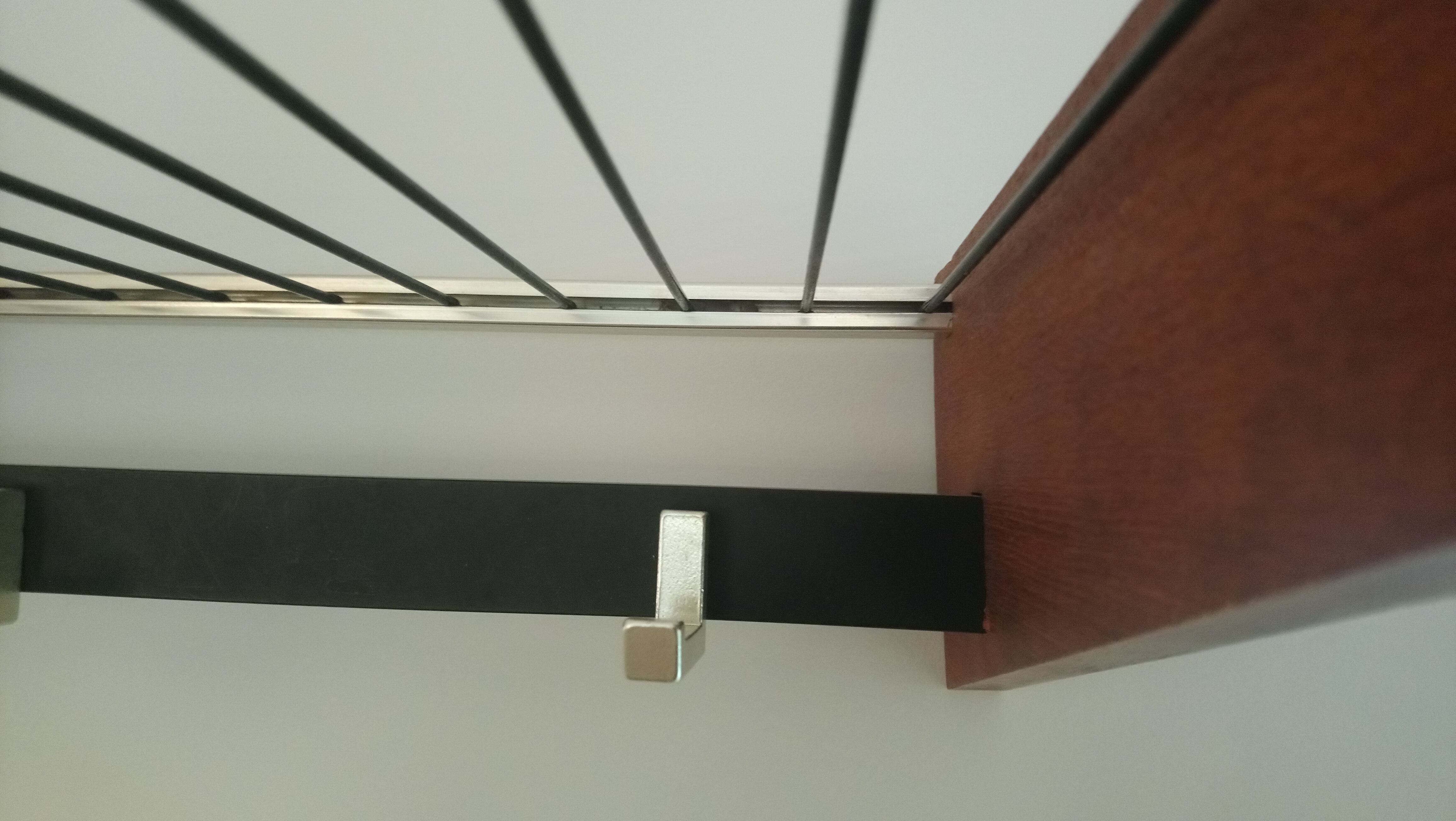 Portemanteau mural vintage bois et métal