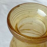 Hyacinth vase in glass molded art deco era