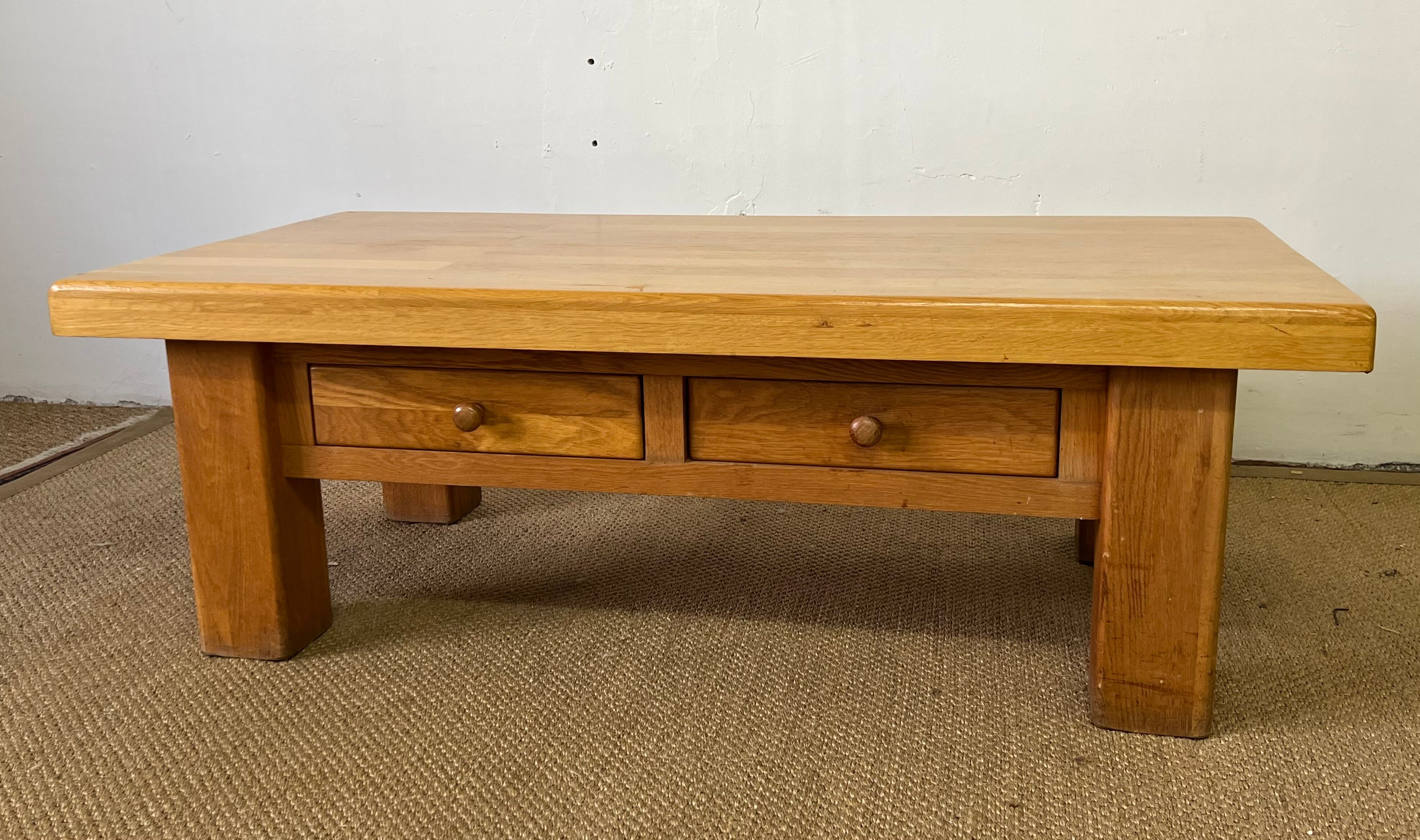 Solid wood coffee table