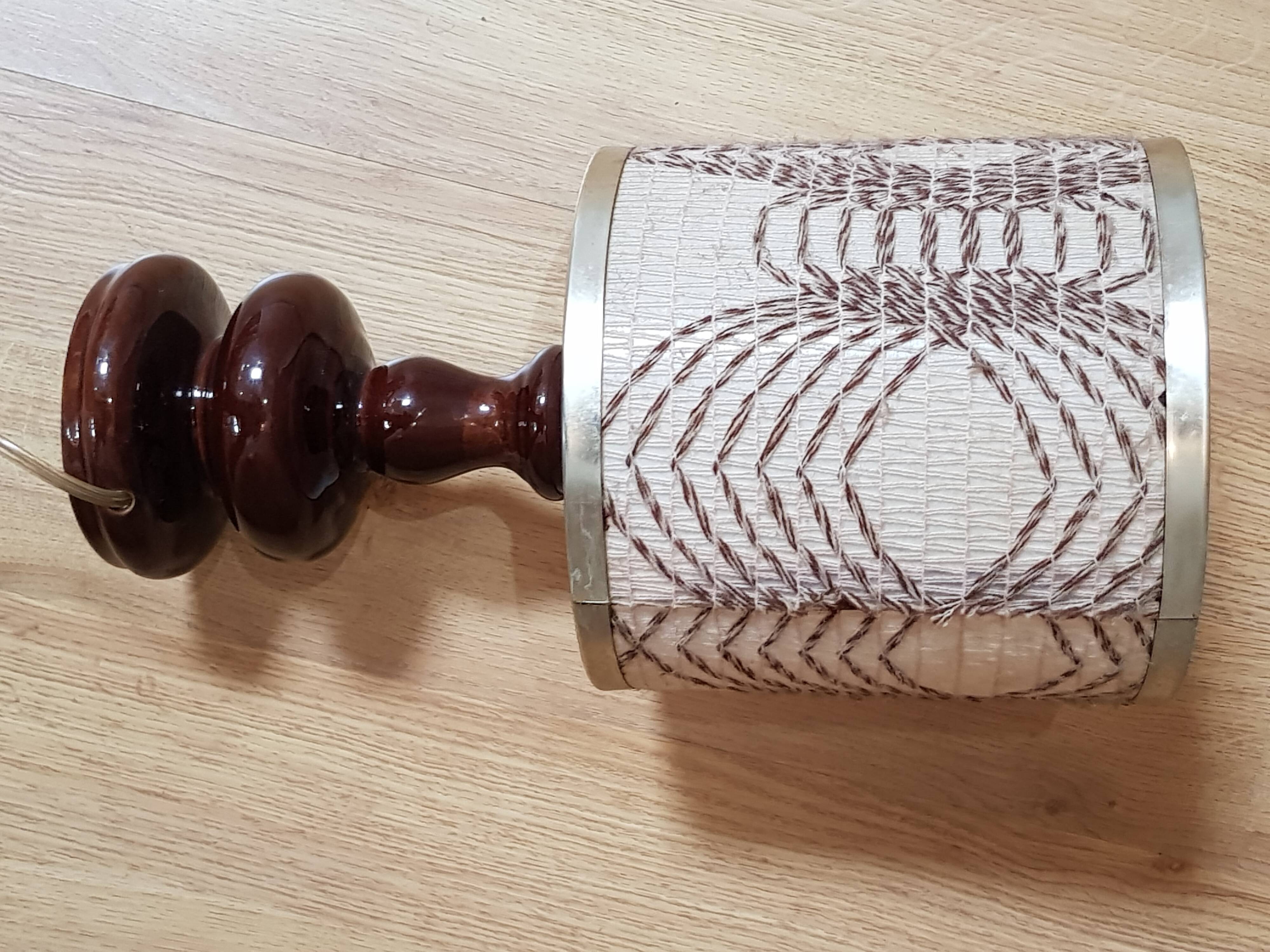 Vintage lamp shade wool