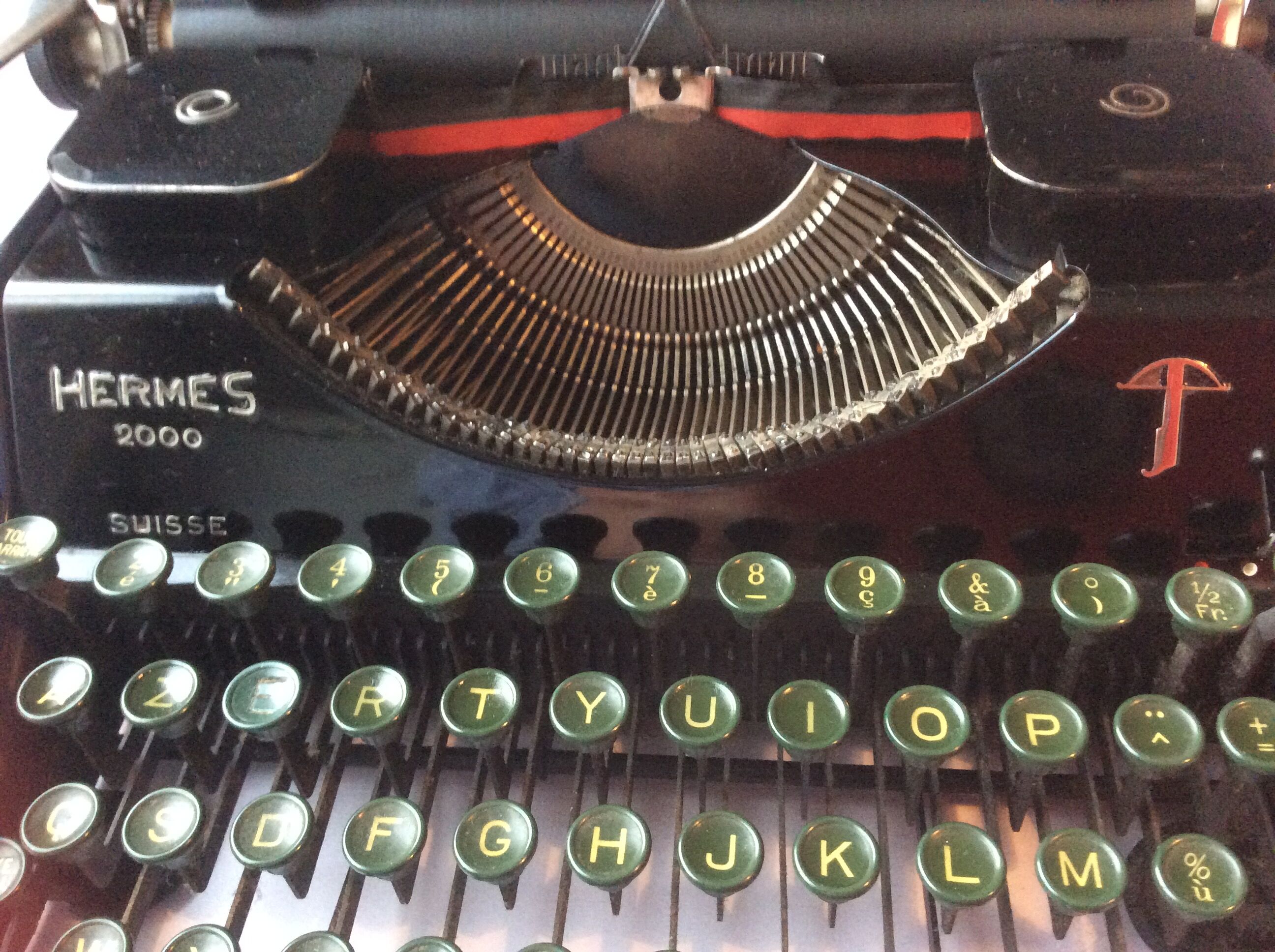Typewriter old Hermes 2000