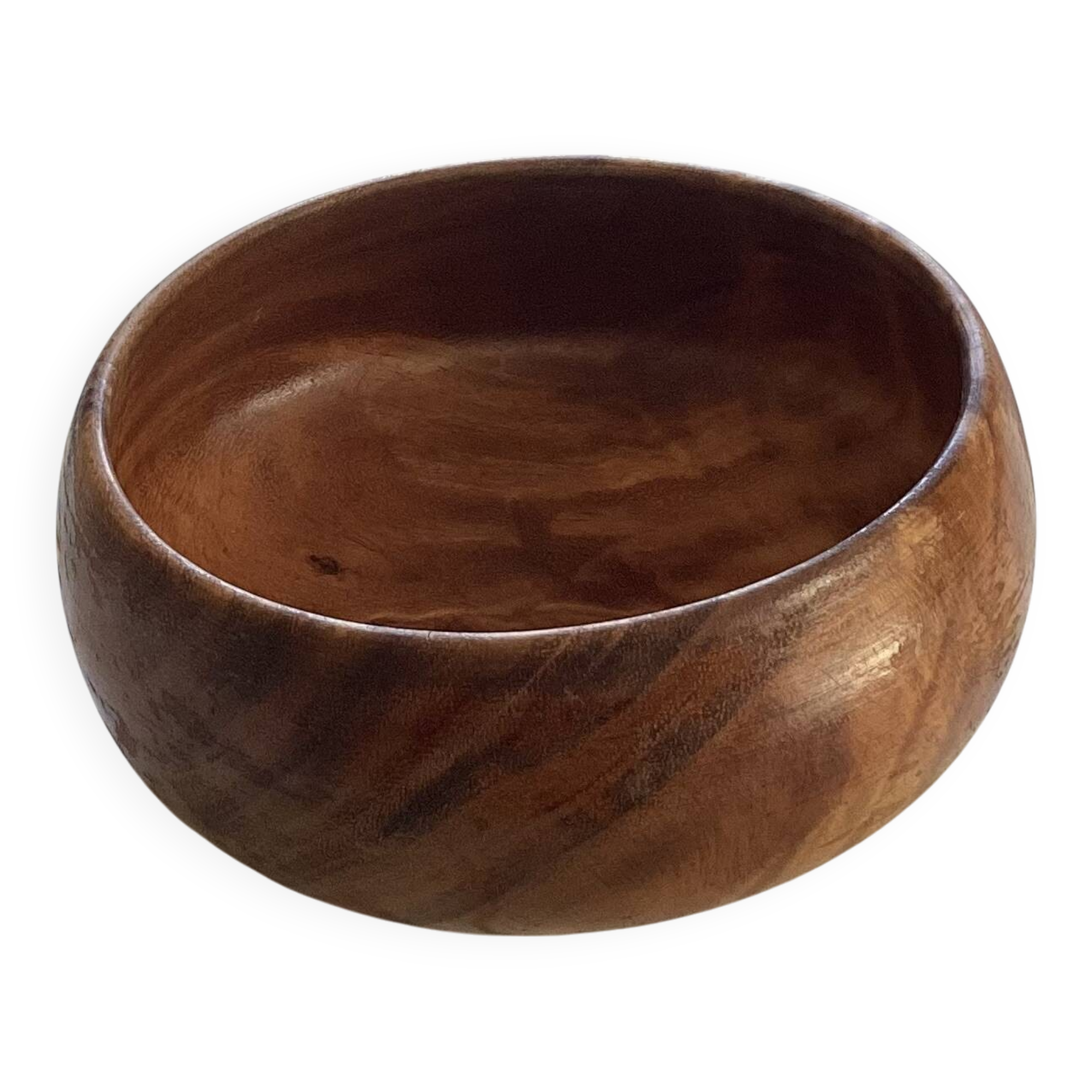 Saladier en bois de olive dimensions : hauteur -11 cm- diamètre -23 cm-