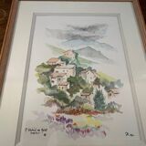 Aquarelle Saint Andéol de Quint