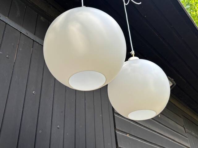 pair of satellite suspensions by Wohlert for Louis Poulsen - Denmark 1960