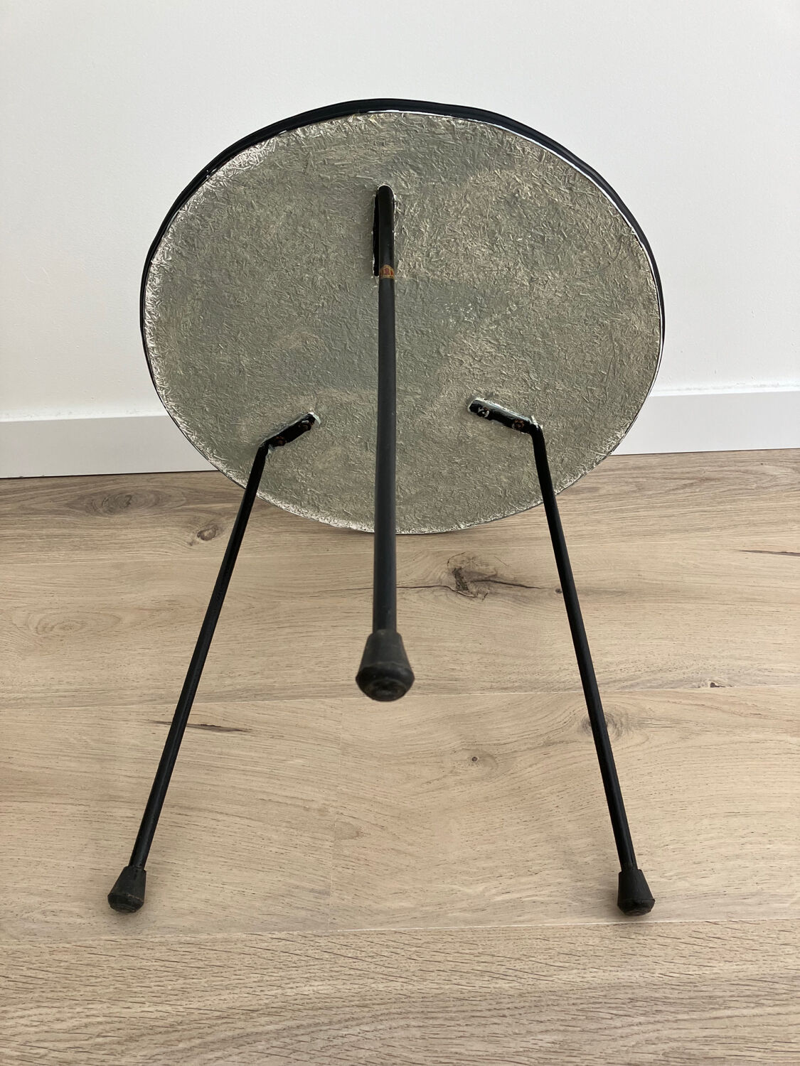 Metal tripod coffee table