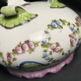 Sèvres, 20th century porcelain tripod planter with floral decoration