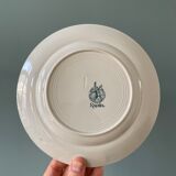 Series of 12 mismatched Terre de Fer dessert plates