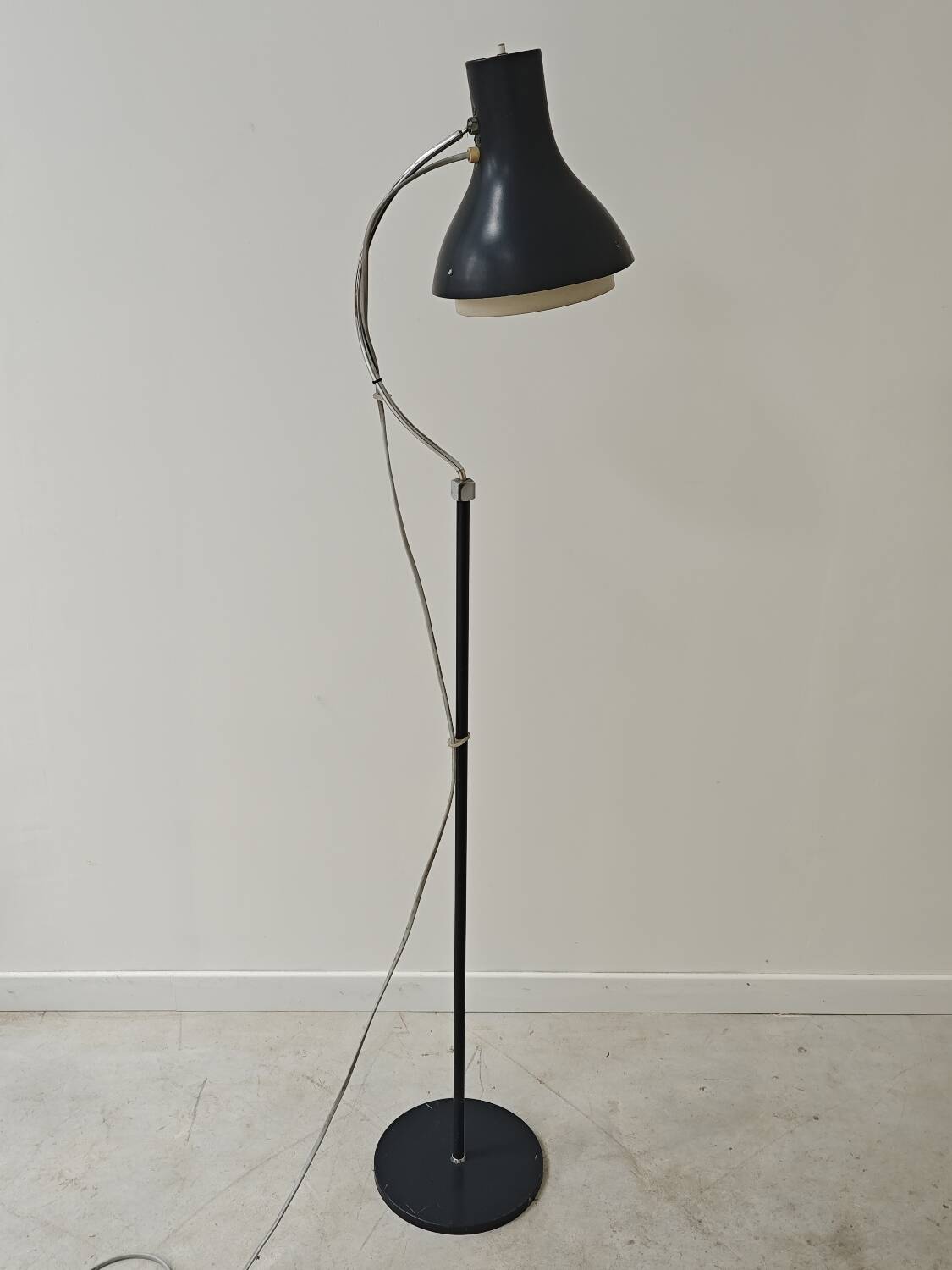 Lampadaire réglable anthracite 1716 par Josef Hurka pour Napako