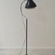 Adjustable anthracite floor lamp 1716 by Josef Hurka for Napako