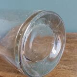 Bubble glass cylinder vase