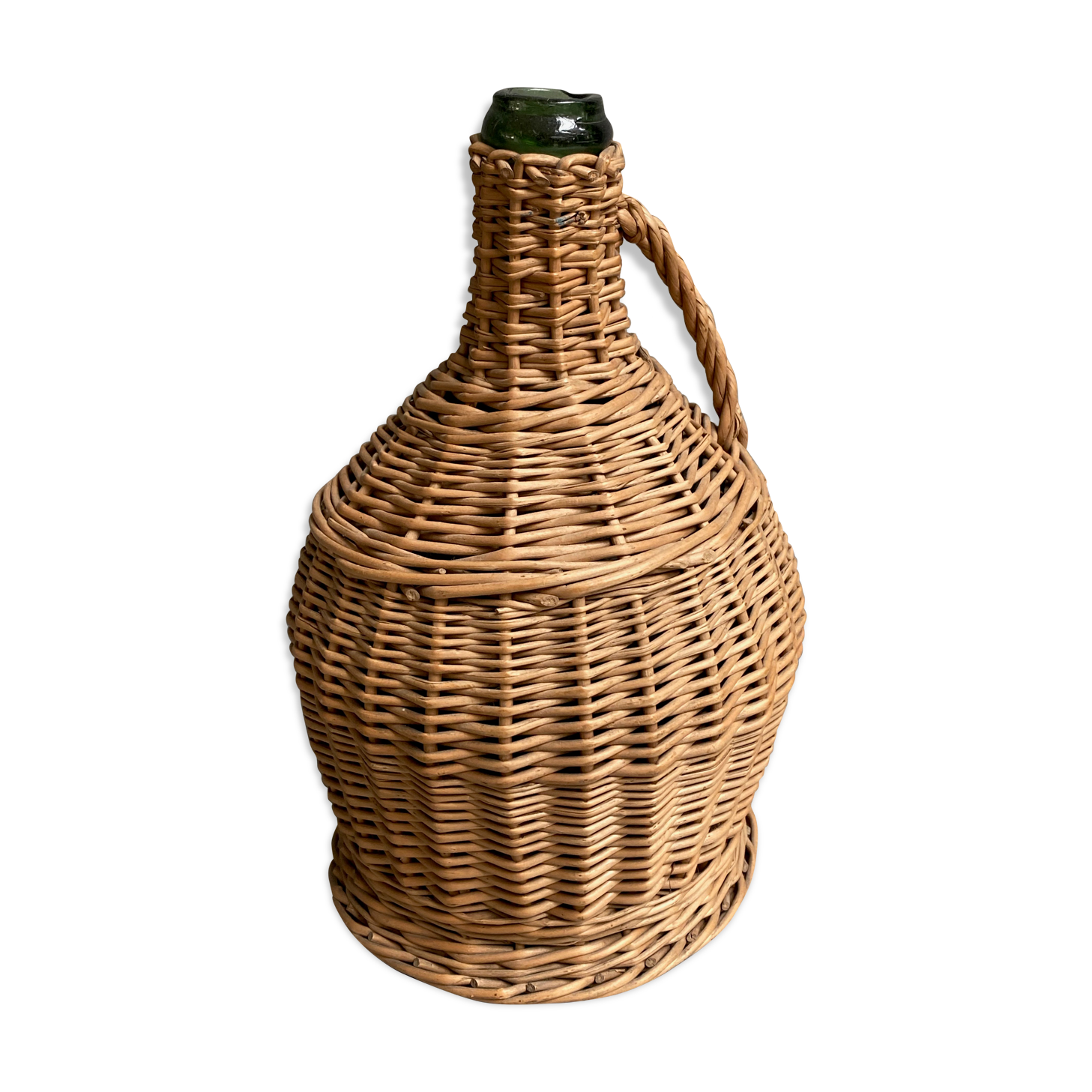 Lady Jeanne dressed in rattan