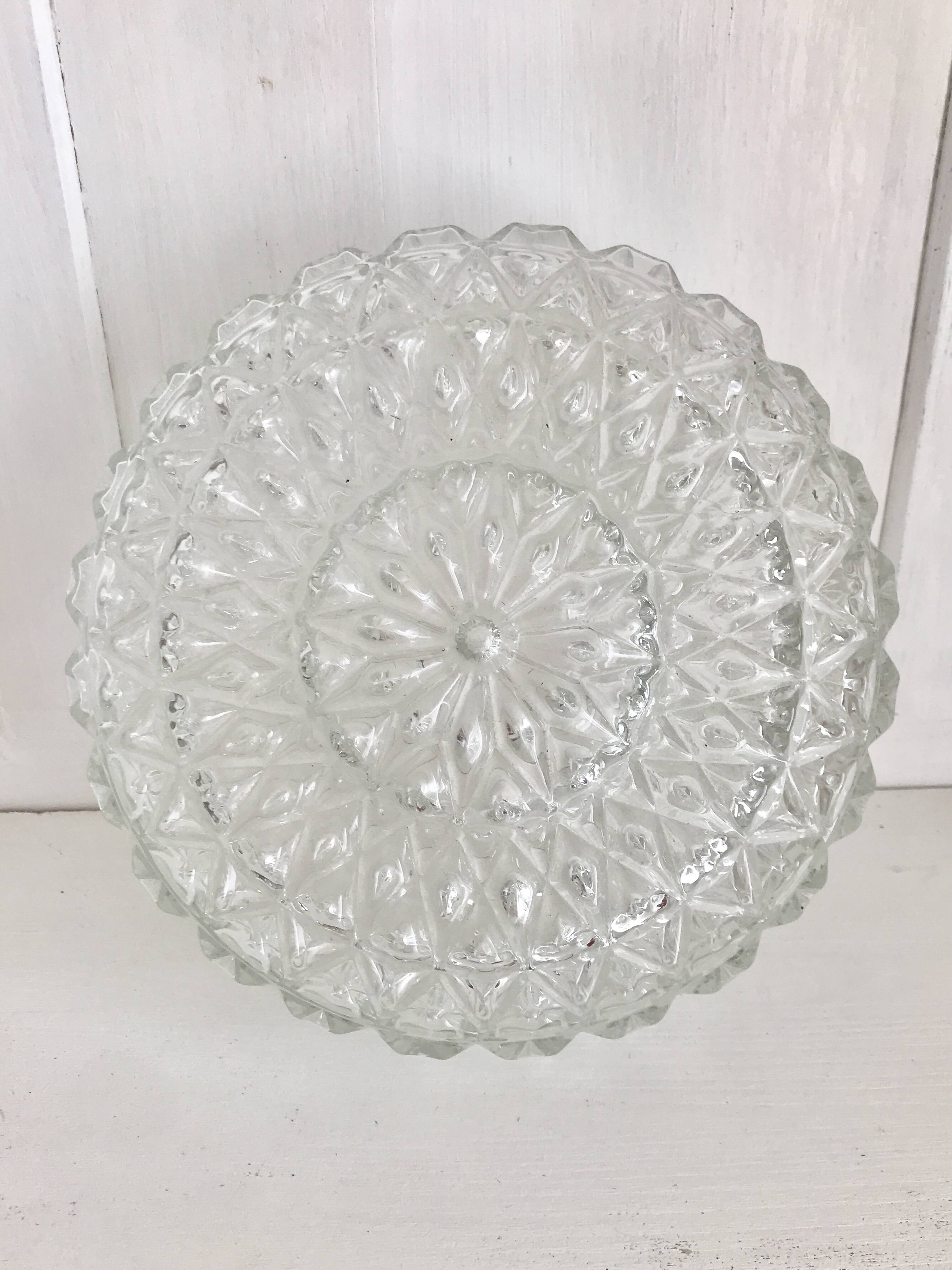 Round molded glass ceiling light ⌀ 24 cm
